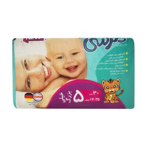 پوشک کامل بچه سایز 5 مرسی 30 عددی 12 تا 25 کیلو گرم