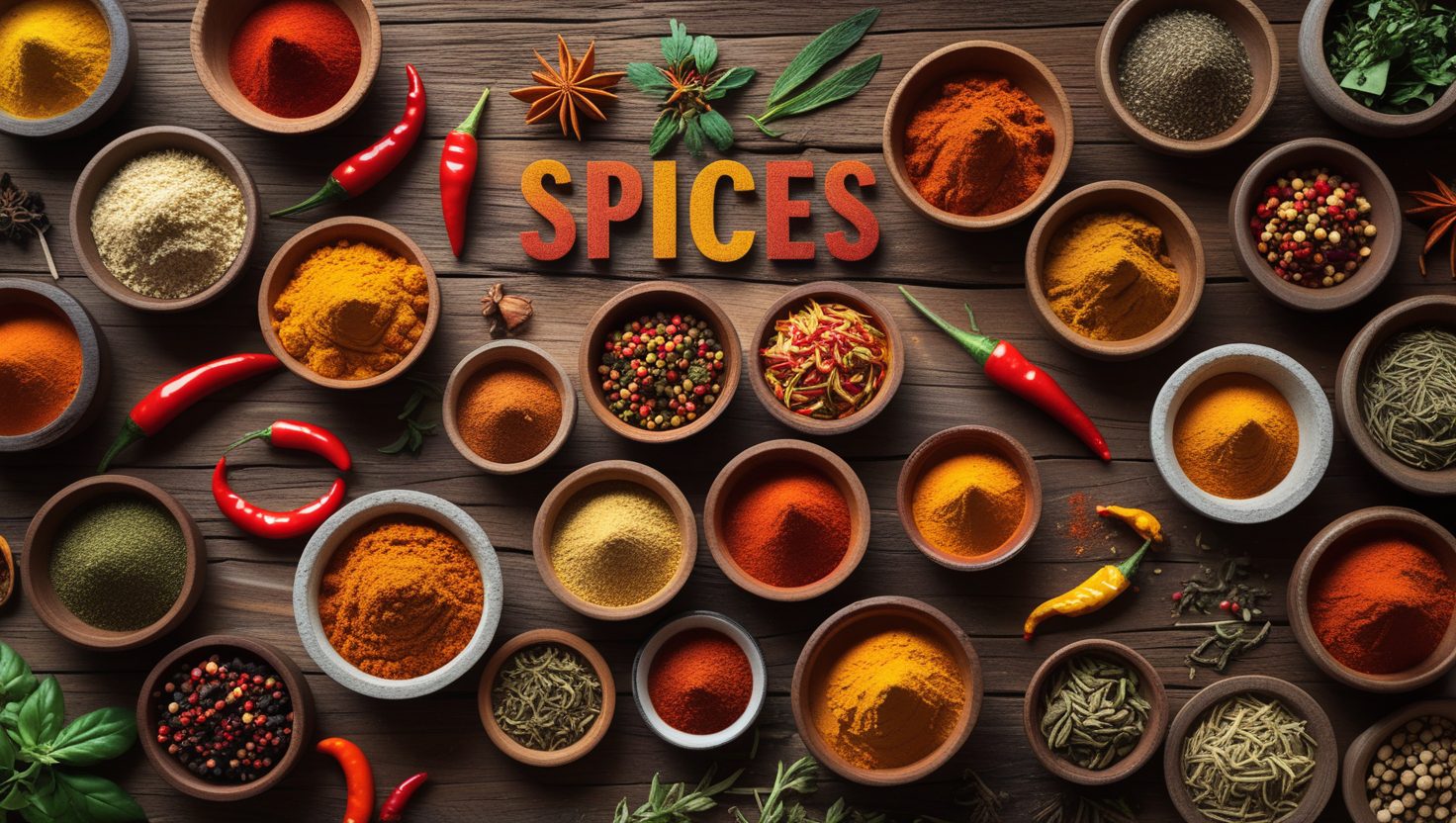 ادویه و چاشنی و طعم دهنده ها