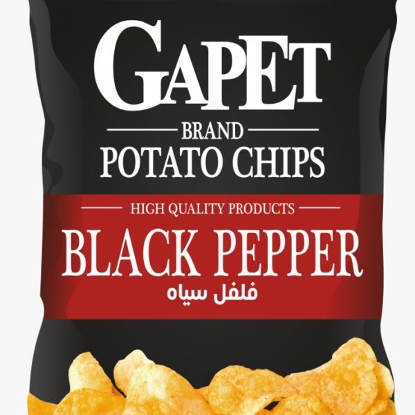 چیپس فلفل سیاه گاپت black pepper potato chips