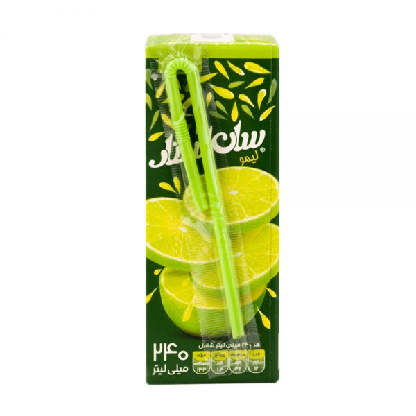 نوشیدنی بدون گاز لیمو سان استار 240 سی سی آبمیوه طبیعی