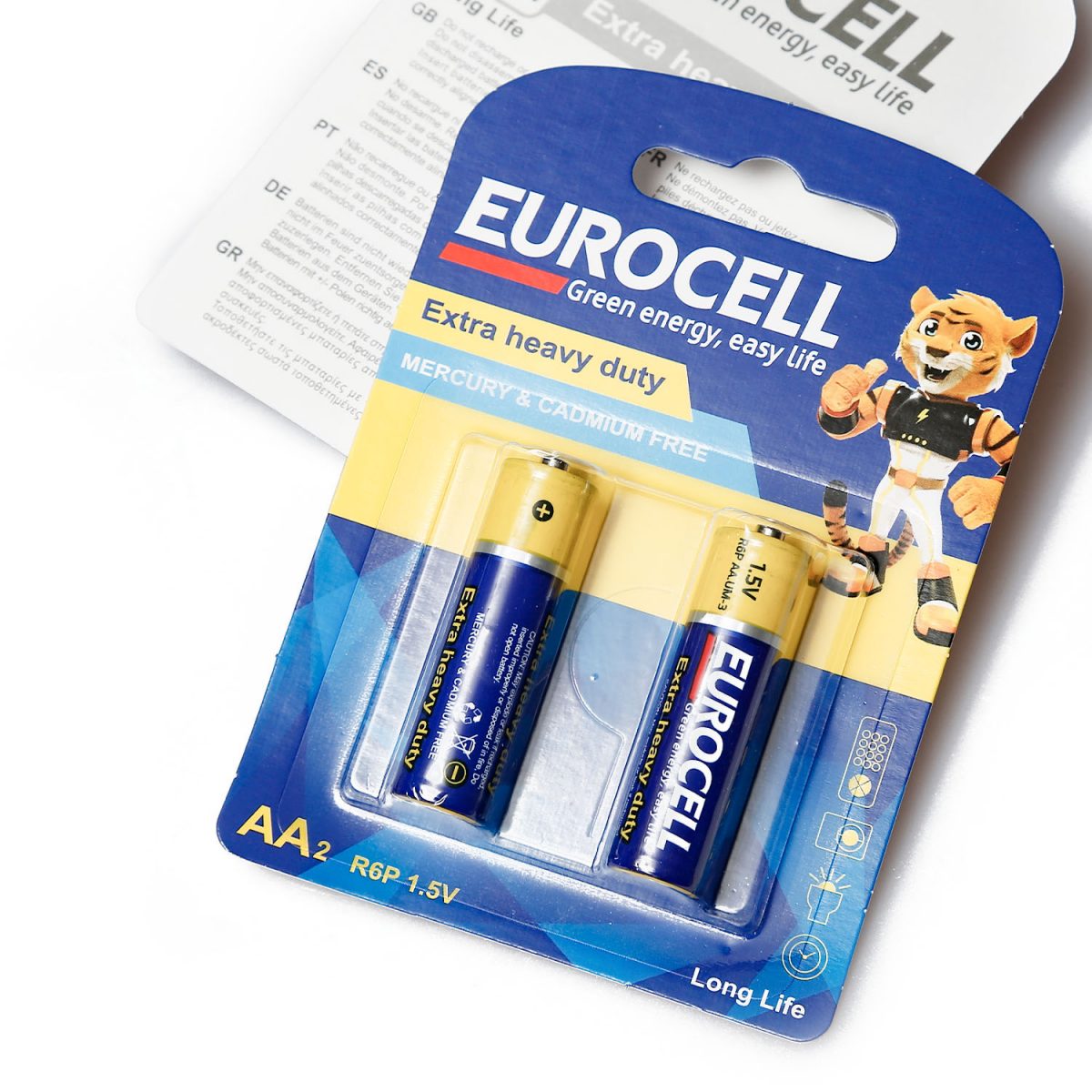باتری نیم قلم 2 عددی EUROCELL یوروسل