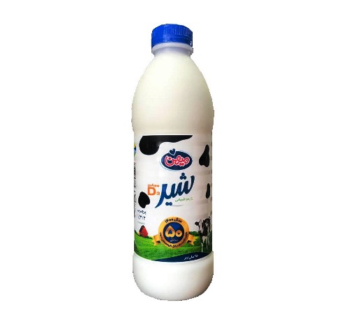 شیر پر چرب میهن غنی شده با ویتامین D3 بطری 950 سی سی