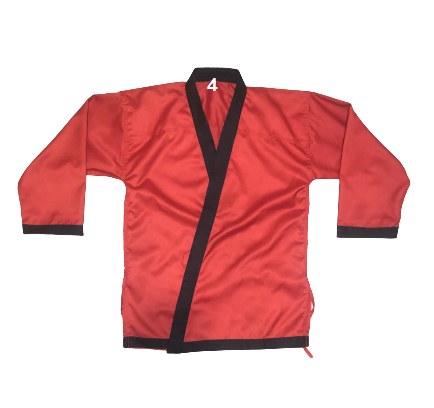 پیراهن قرمز شین مو هاپکیدو سایز 4 دفاع شخصی