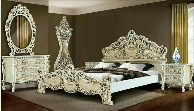 سرویس خواب استخوانی دو نفره با لوازم جانبی