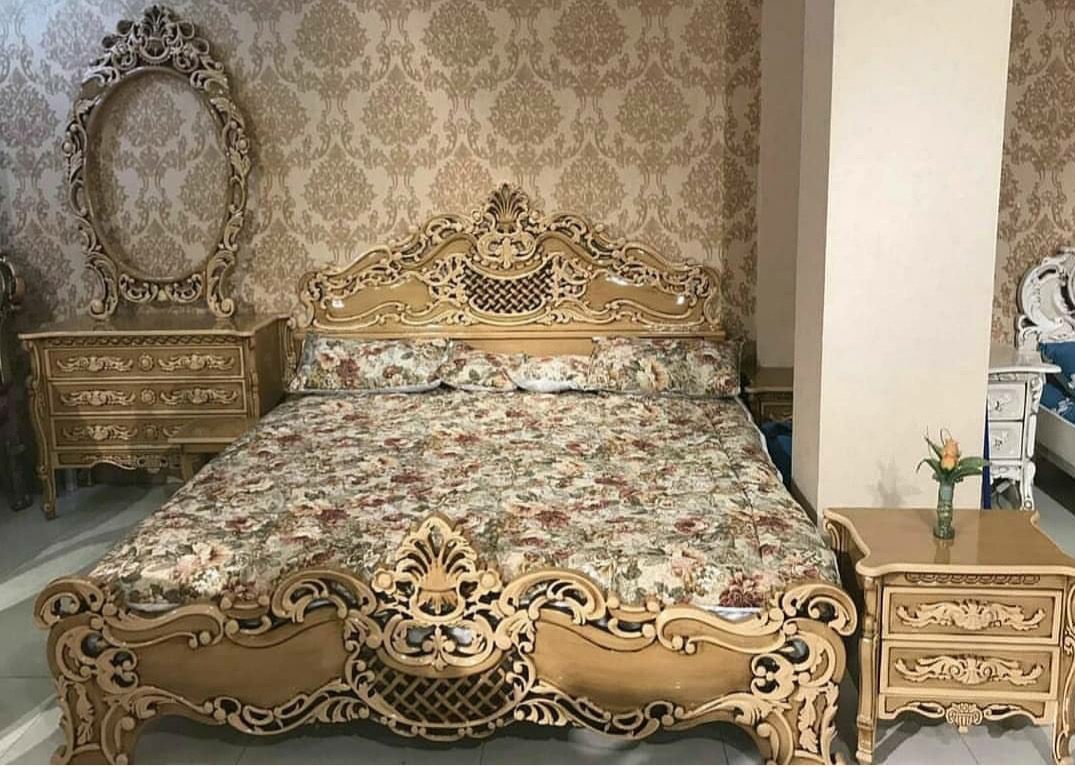 سرویس خواب دو نفره رنگ طلایی