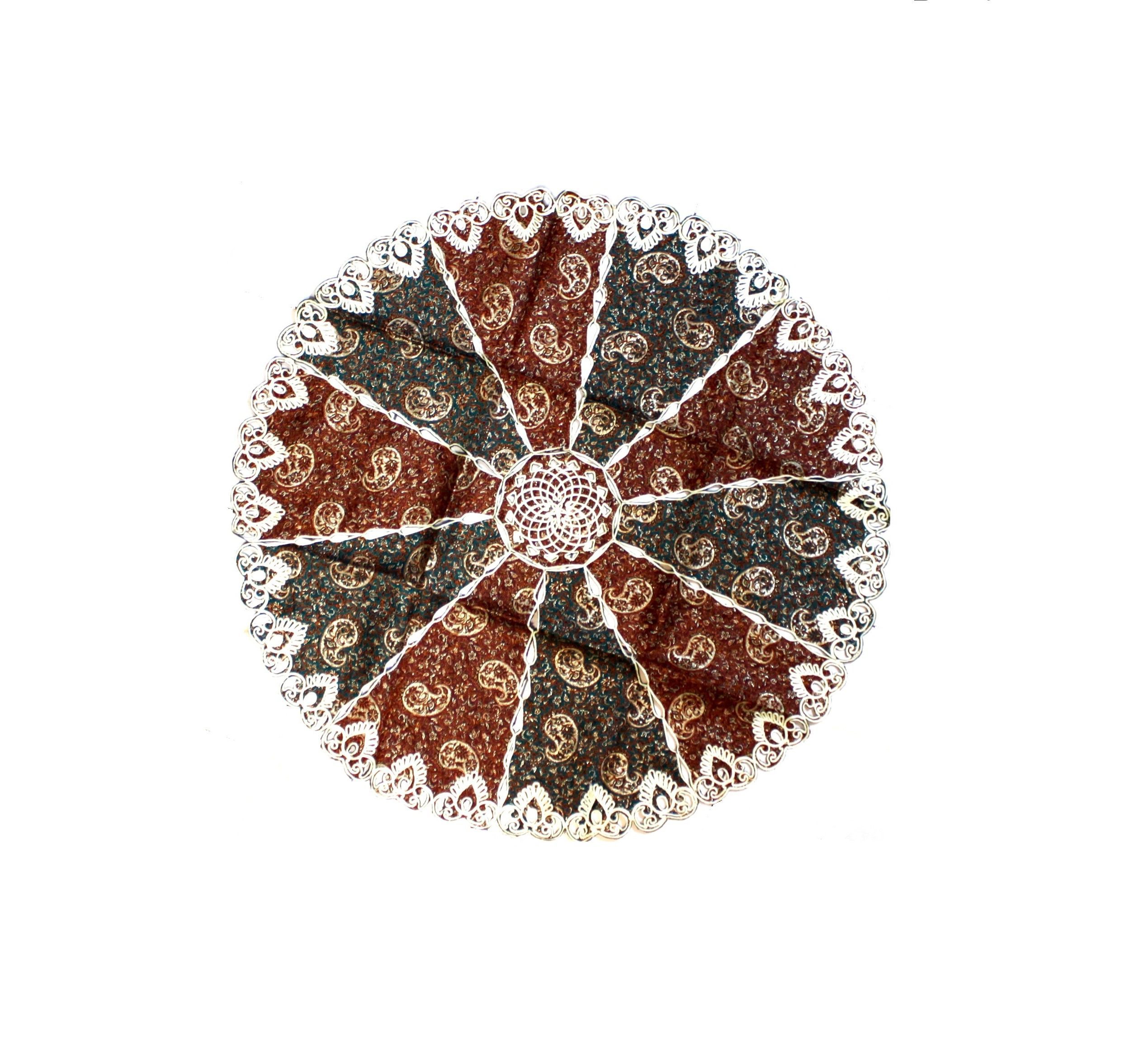 ترمه رضوی سایز 90*90گرد